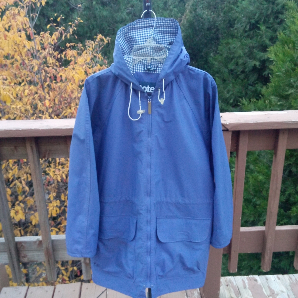 Totes Vintage Raincoat with Hood sz L